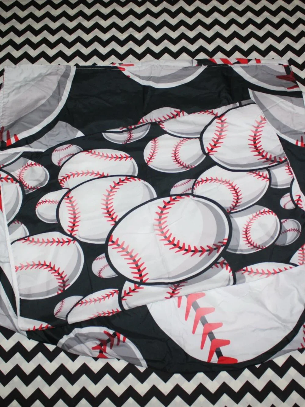 3-Piece Microfiber Twin Baseball Sheet Set